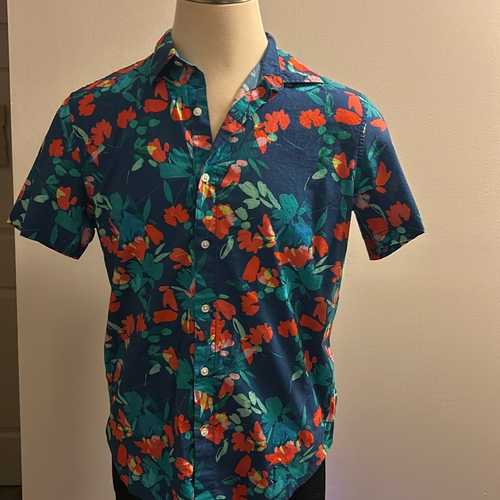 Floral button down